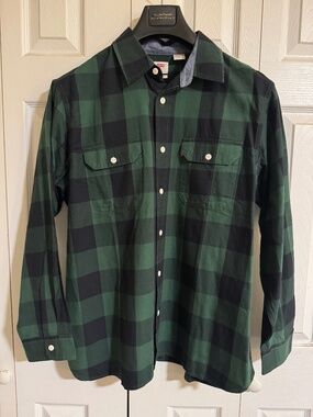 Levi’s Check Relaxed Men’s Button Down Shirt in Green/Blk Sz Large - NWT